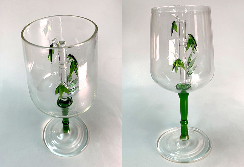 竹節玻璃杯
